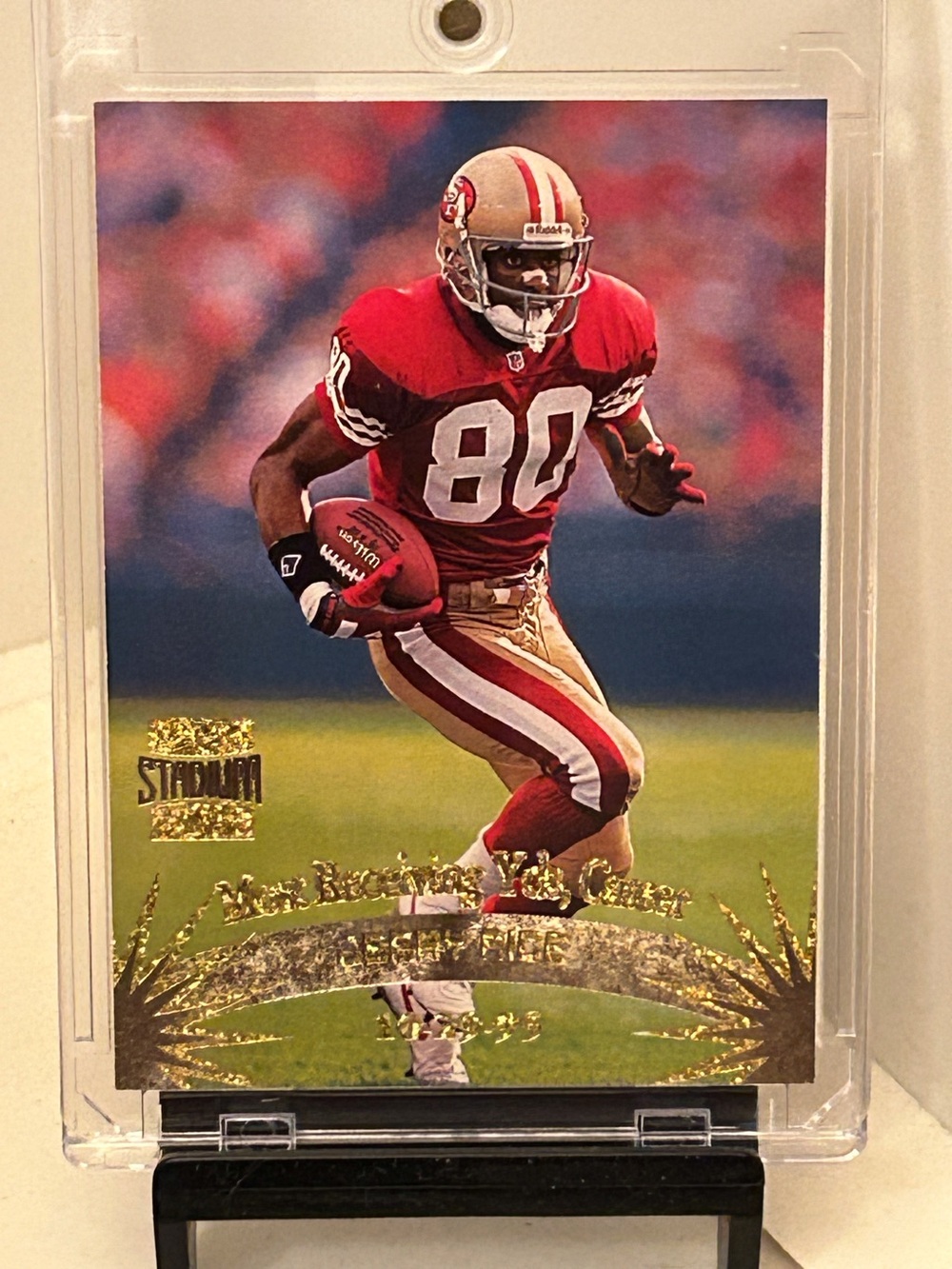 Jerry Rice 1988 Topps Stadium Club-Golden Moment